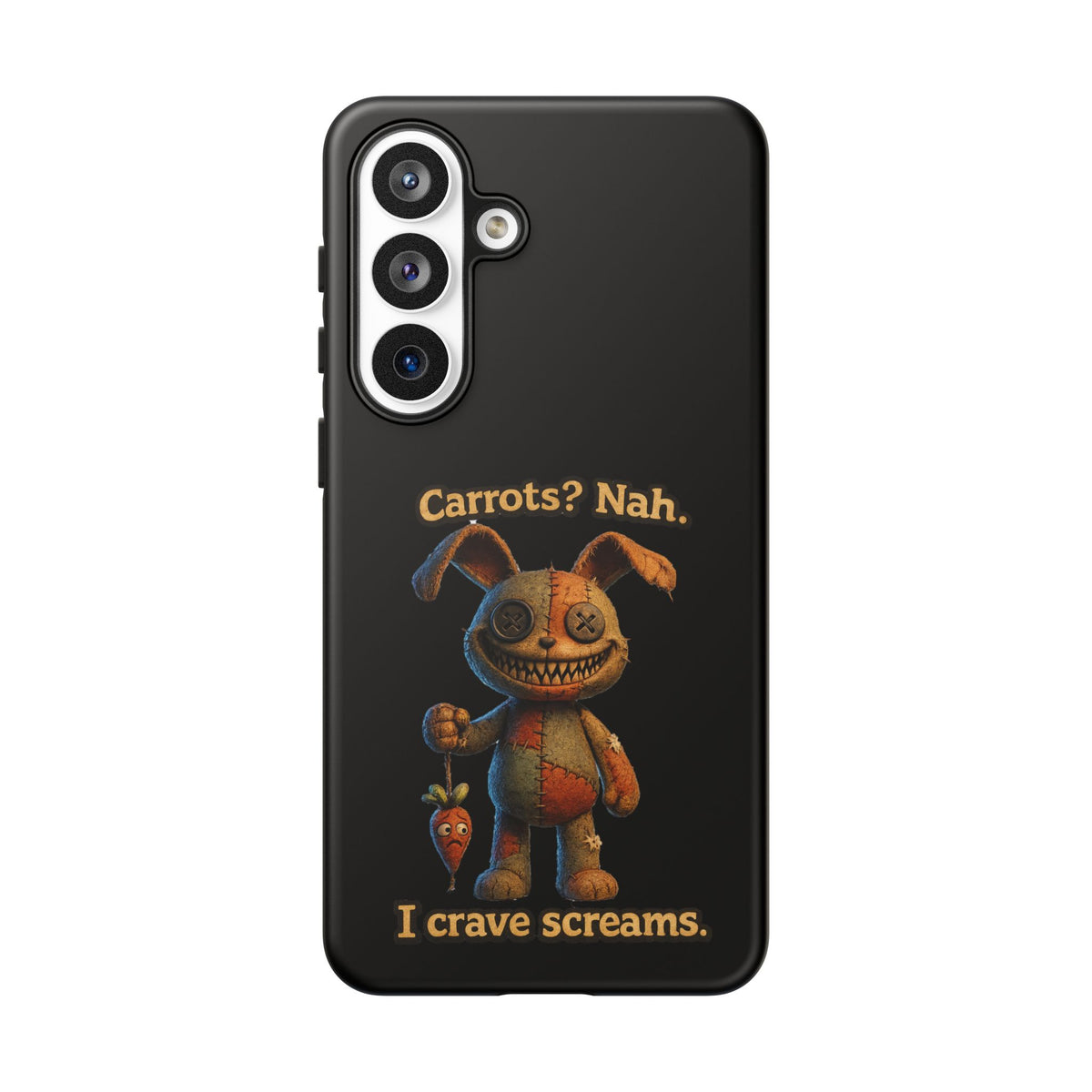 Phone Case — Creepy Bunny "Carrots? Nah. I crave screams." Horror iPhone Case