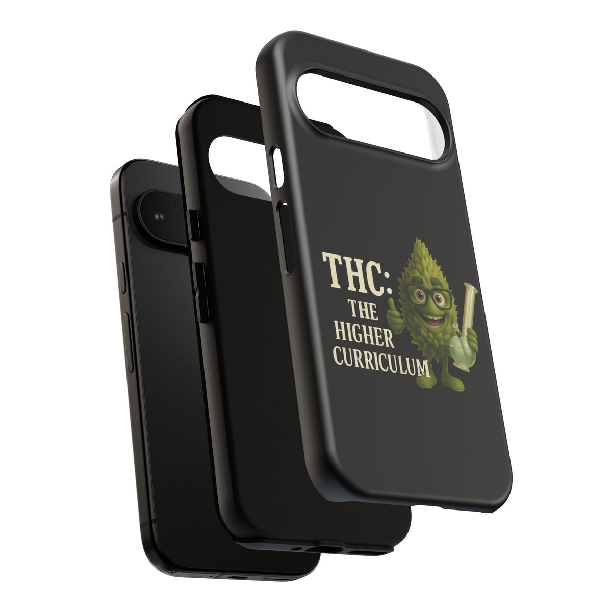 THC The Higher Curriculum Phone Case – Funny Cannabis Nug Cartoon iPhone Case