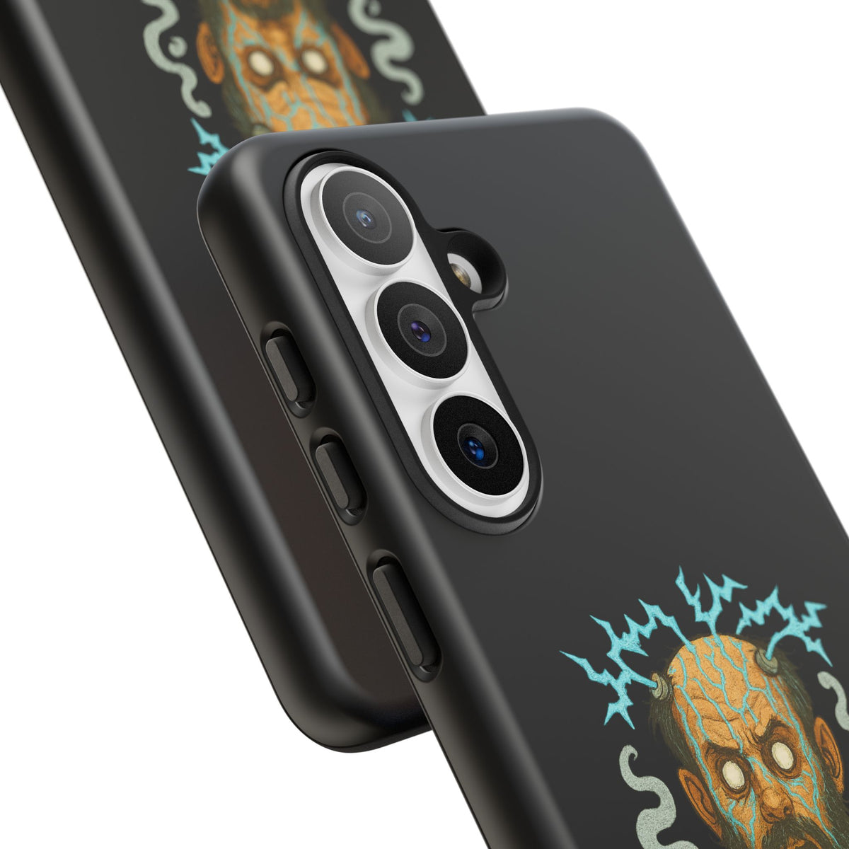 Phone Case — “I’m Not Charged Up… I’m Barely Contained” Electric Horror Design