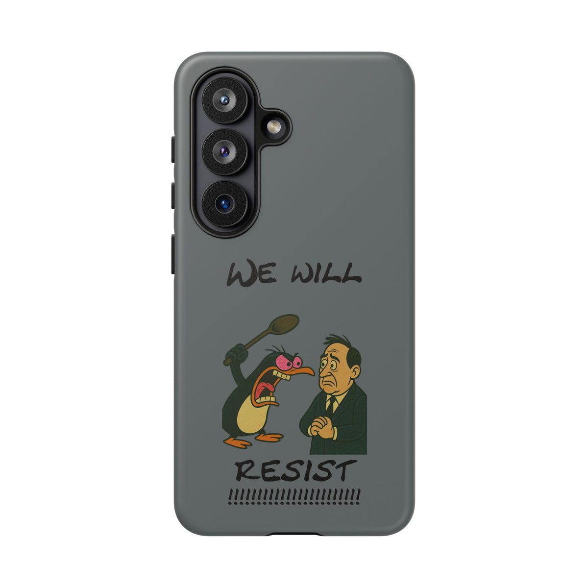 Phone Case - "We Will Resist" Cartoon Protest Design