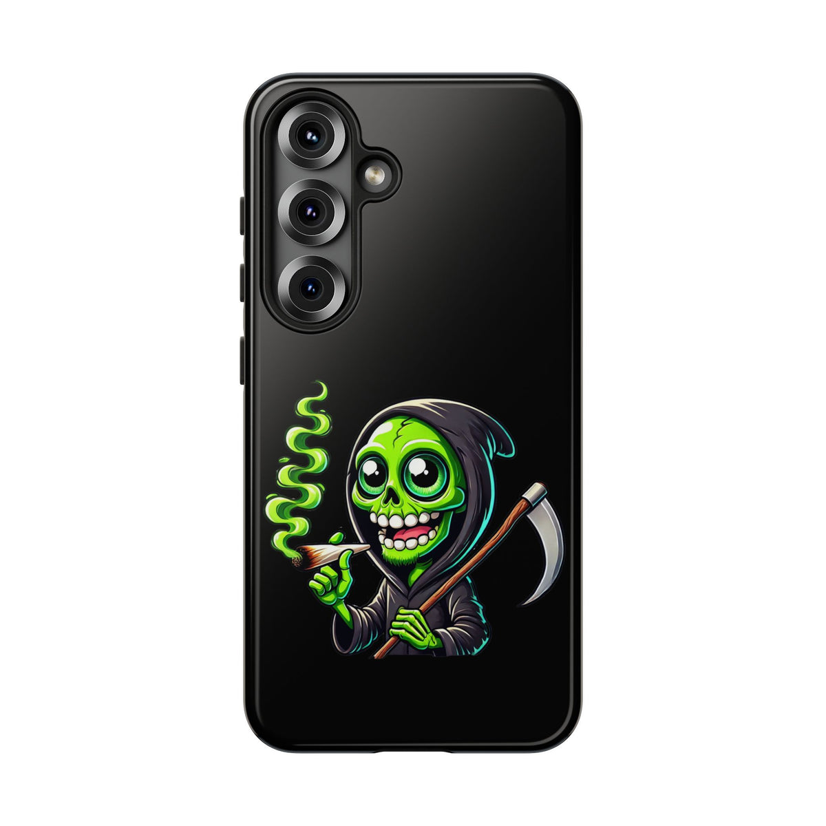 Grinning Green Reaper Phone Case