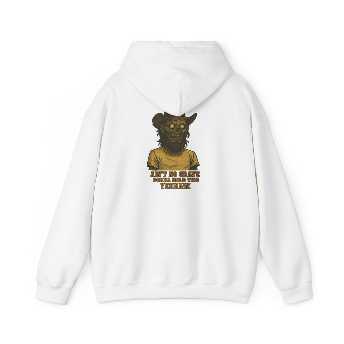 Hoodie - 'Ain't No Grave Could Hold This' Haunted Monster Graphic Pullover