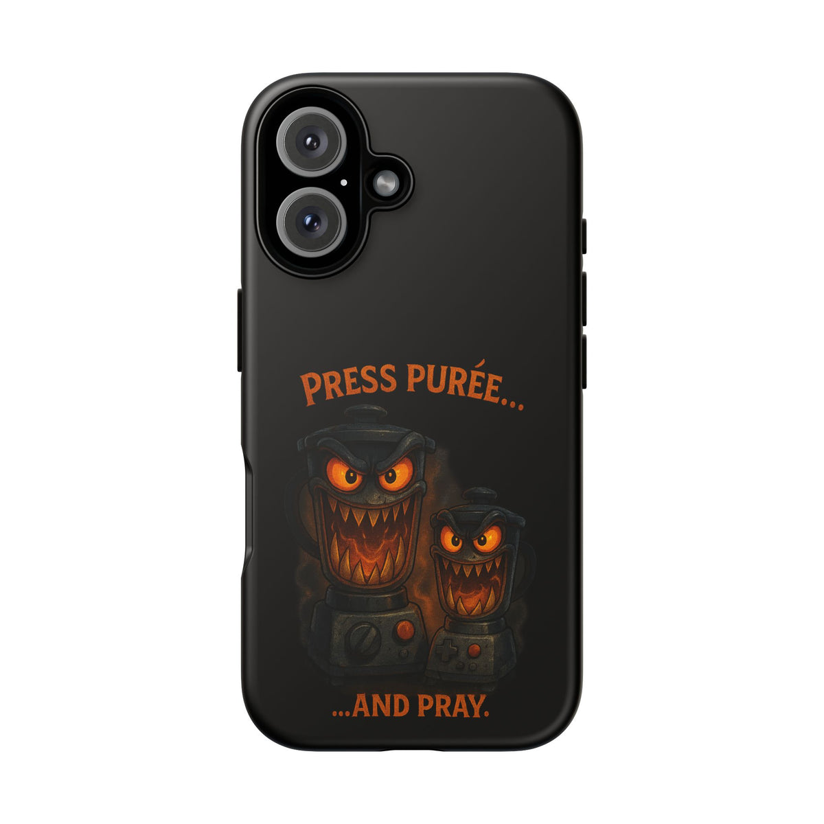 Phone Case - 'Press Purée...and Pray' Halloween Horror Protective Cover