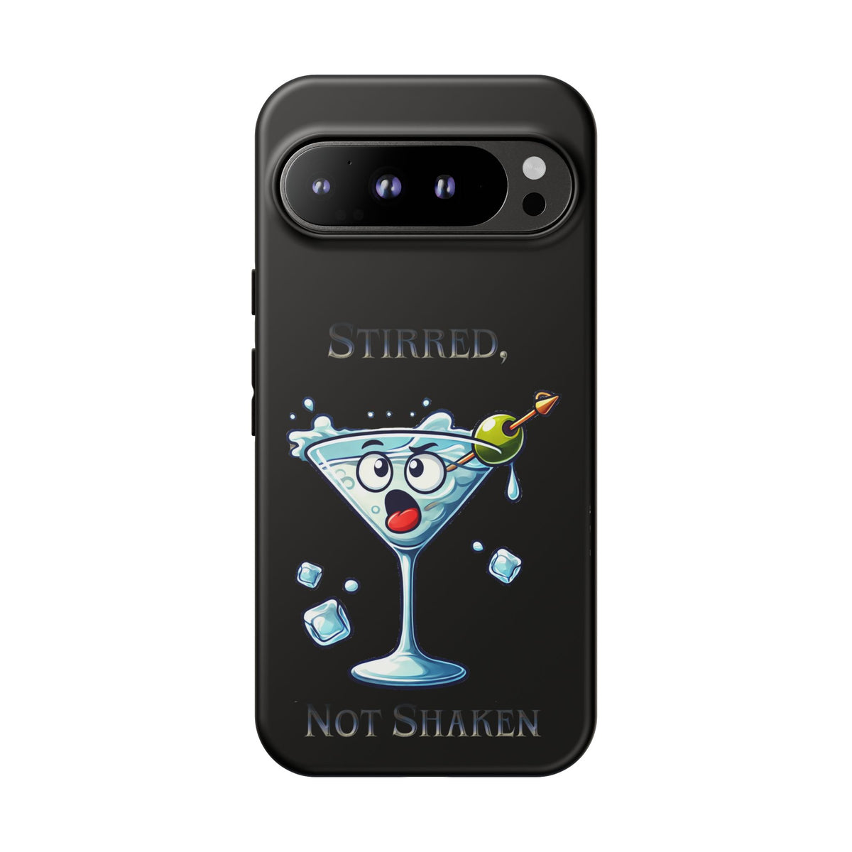 Stirred Not Shaken Phone Case — Funny Martini Cocktail Design