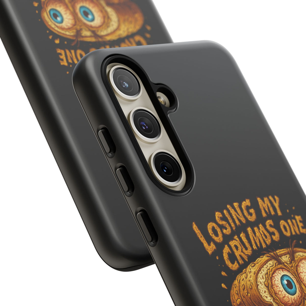 Phone Case — "Losing My Crumbs One Thought at a Time" Funny Retro Bread Illustration