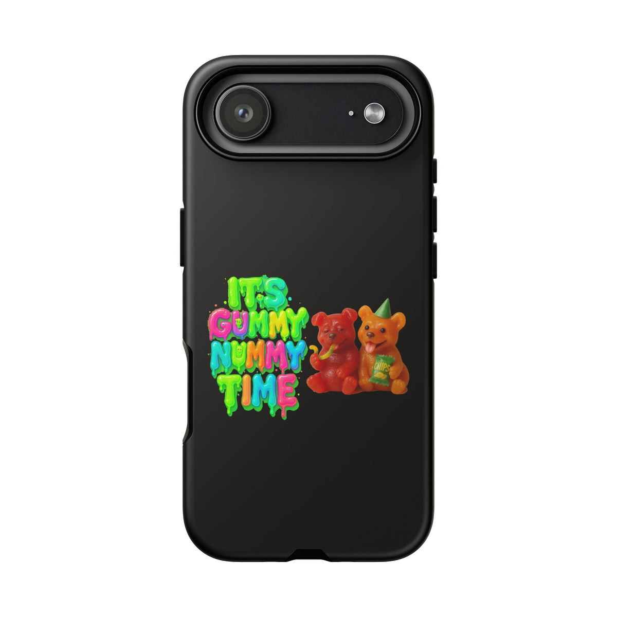 Phone Case — "It's Gummy Nummy Time" Colorful Gummy Bear Protective Case