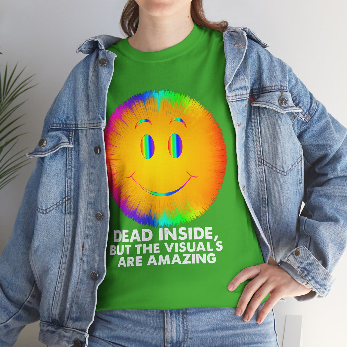 Dead Inside, But the Visuals Are Amazing – Trippy Smiley Face T-Shirt