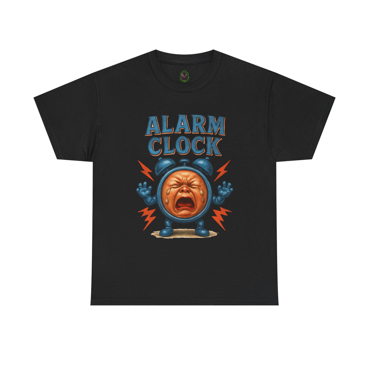 Alarm Clock crying face Tee | Funny Retro Alarm Clock design