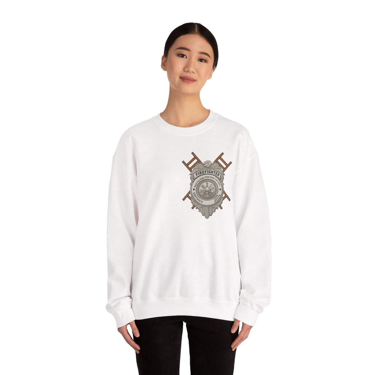 Courage Under Fire Strength in the Smoke Crewneck Sweatshirt