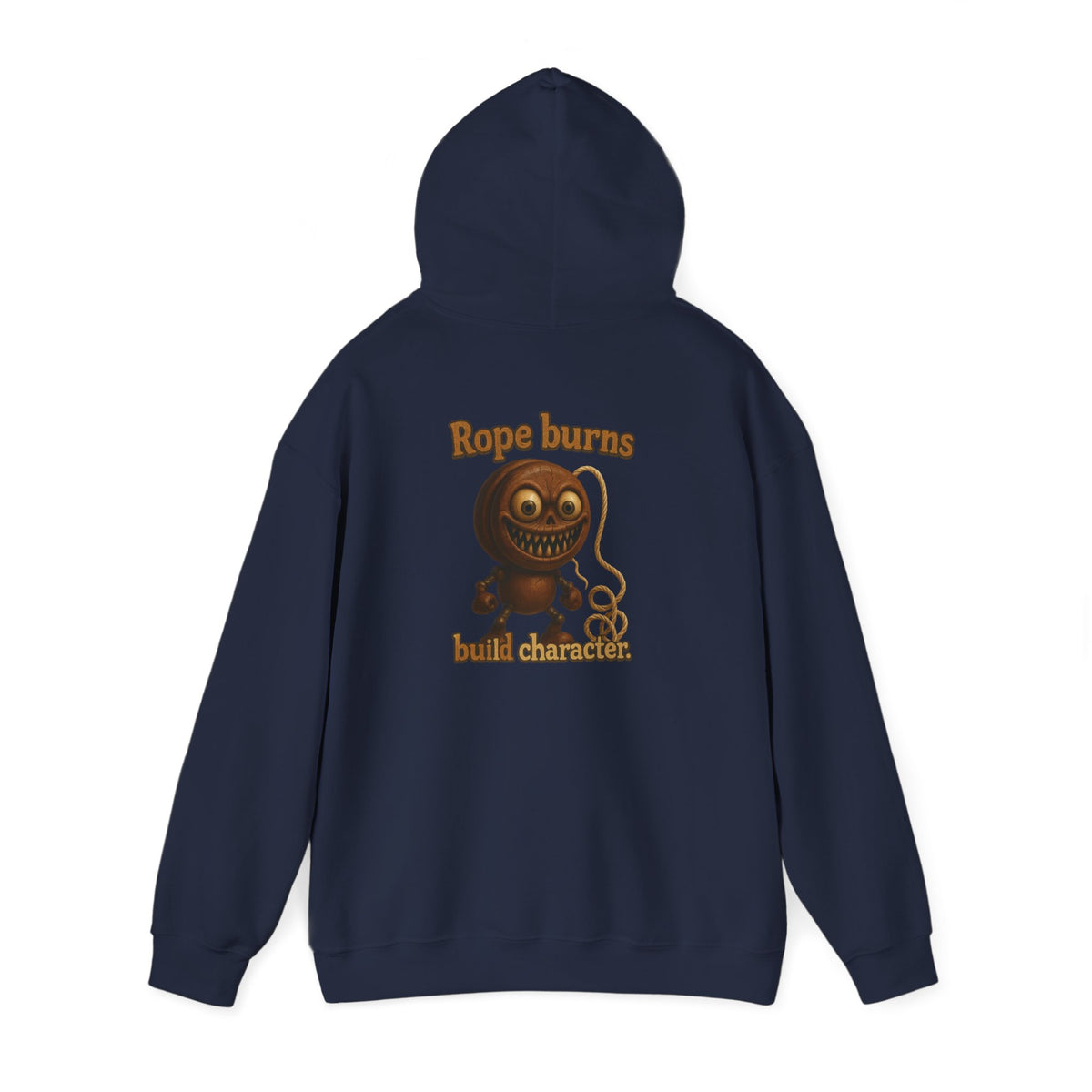 Hoodie — Retro Cartoon Rope Toy 'Bold Character' Graphic Pullover