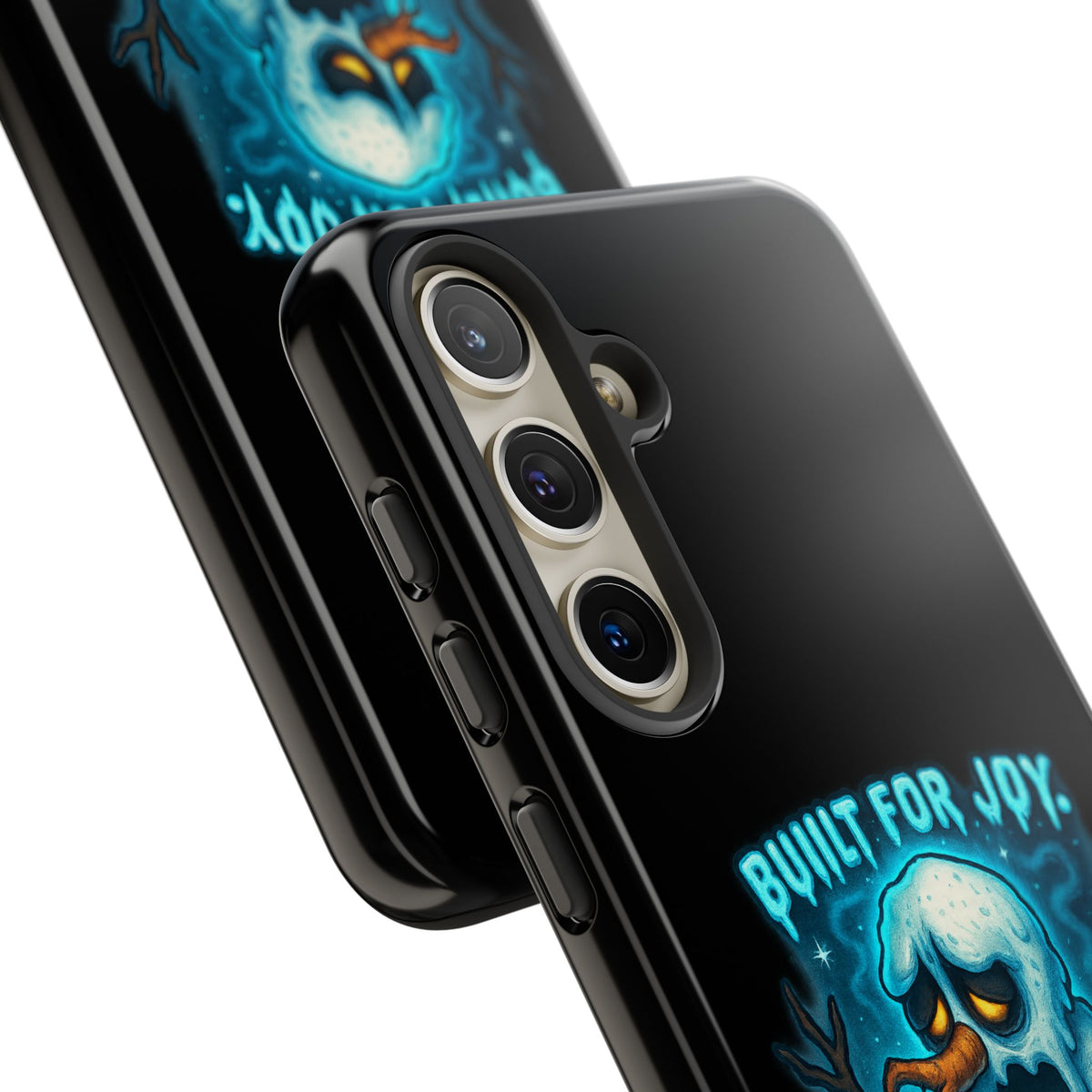 Phone Case — 'Built for Joy, Melting in Sorrow' Blue Melting Snowman Protective Case