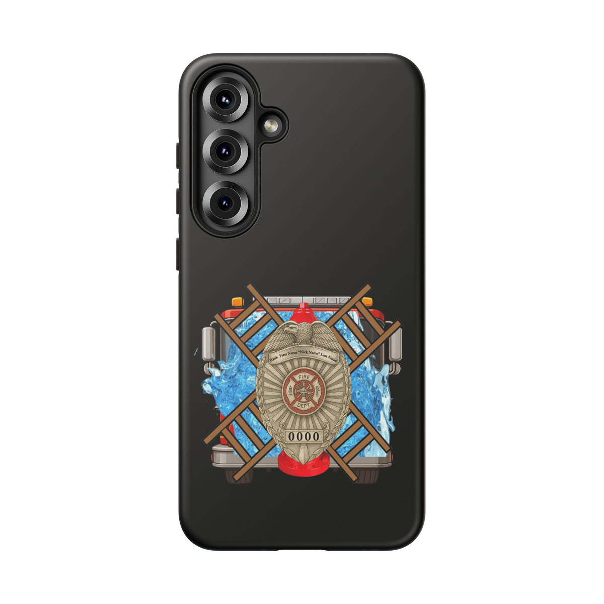 Firefighter Badge Phone Case – Maltese Cross Rescue Design