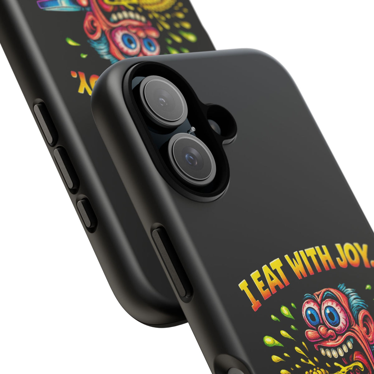 Phone Case — "I Eat With Joy, I Regret With Fury" Graphic
