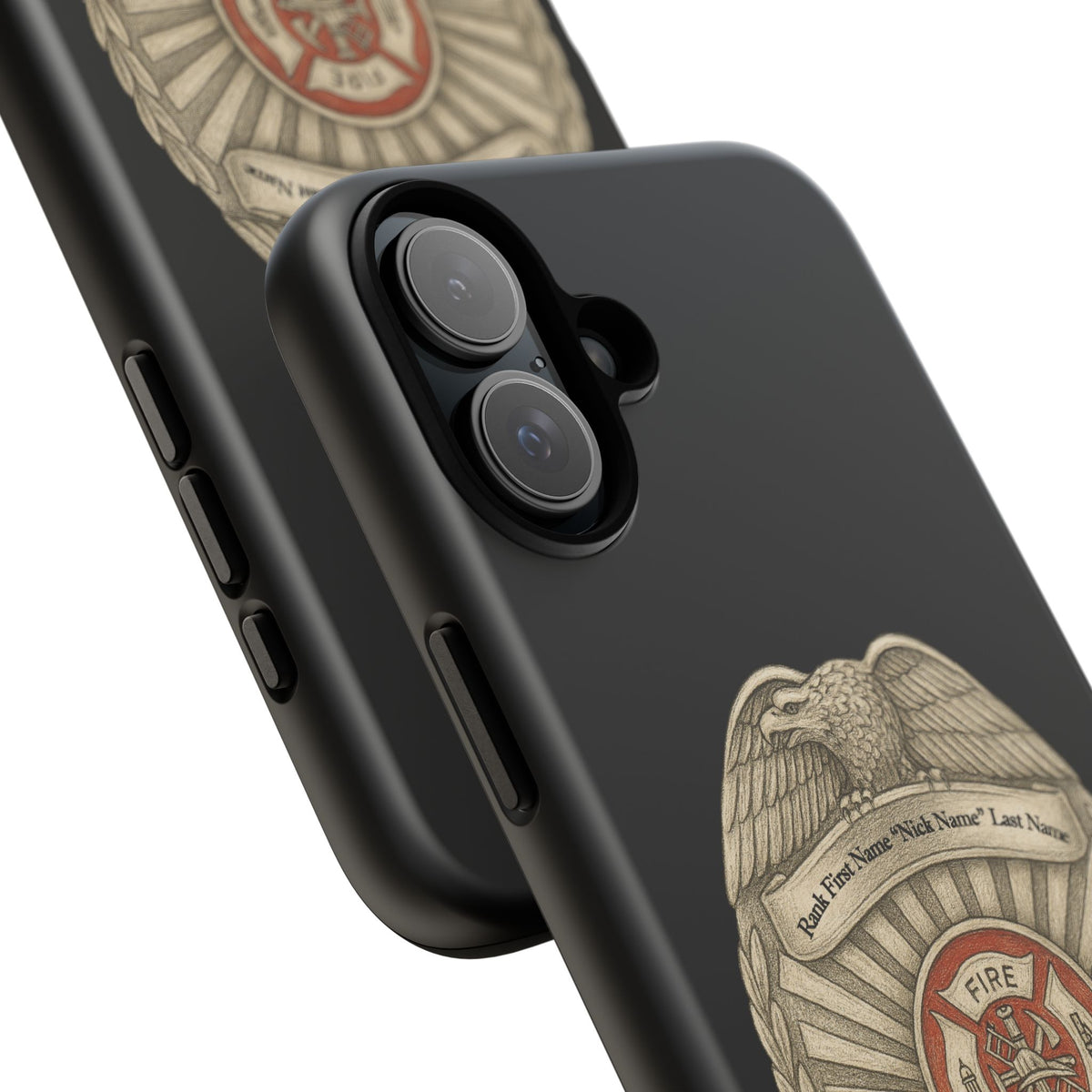 Firefighter Badge Phone Case – Personalized Dept. Emblem Tough Case