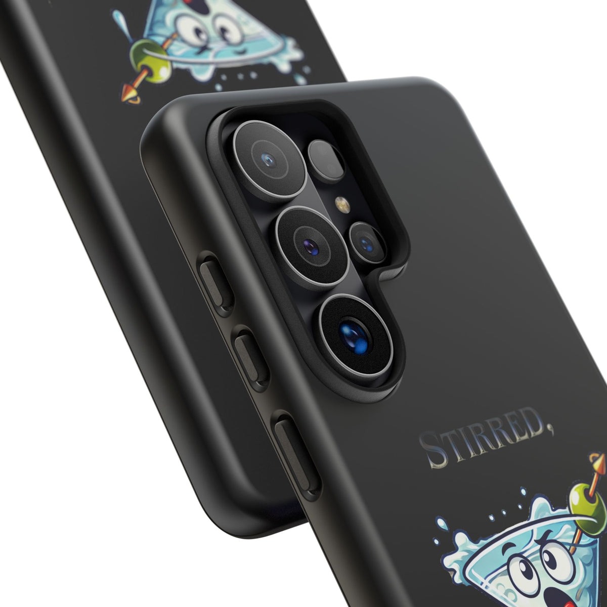 Stirred Not Shaken Phone Case — Funny Martini Cocktail Design