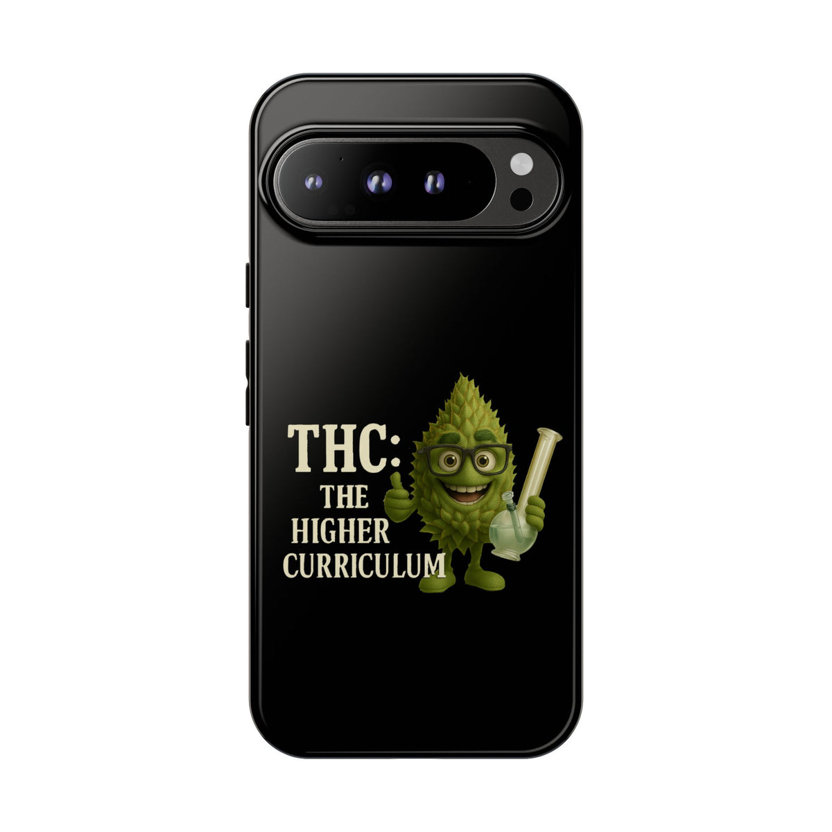 THC The Higher Curriculum Phone Case – Funny Cannabis Nug Cartoon iPhone Case