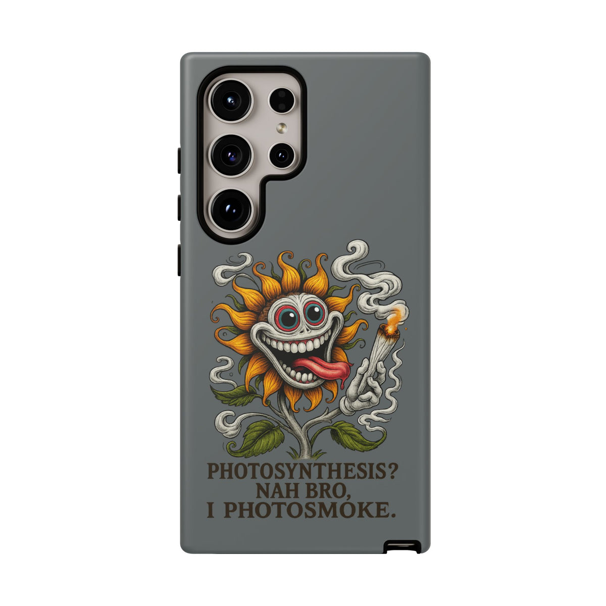 Photosmoke Sunflower Phone Case — Funny Stoner Botanical iPhone Cover