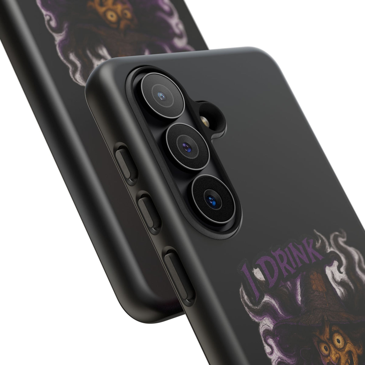 Phone Case — Witch Illustration "I Drink, Can't Pronounce" Protective Cover