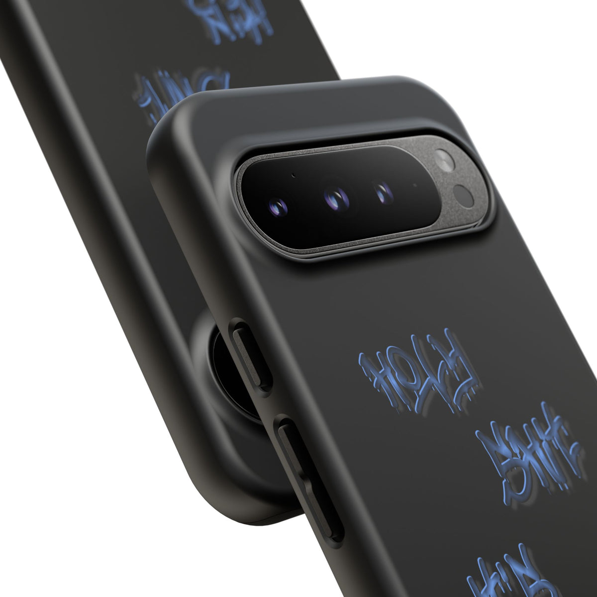 Phone Case — Blue Neon Graffiti "Tough Cases" Protective Cover