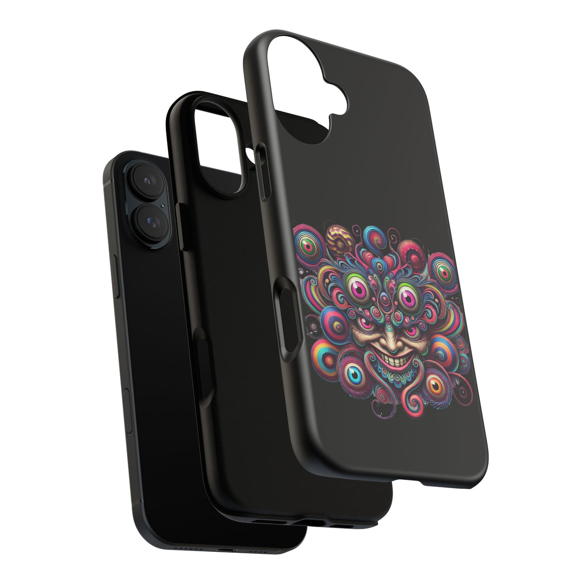 Psychedelic Smiling Eye Cluster Phone Case