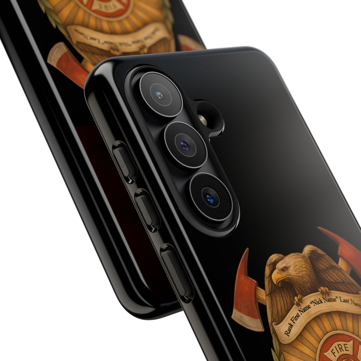 Firefighter Badge Phone Case — Tough Cases Customizable Emblem Design