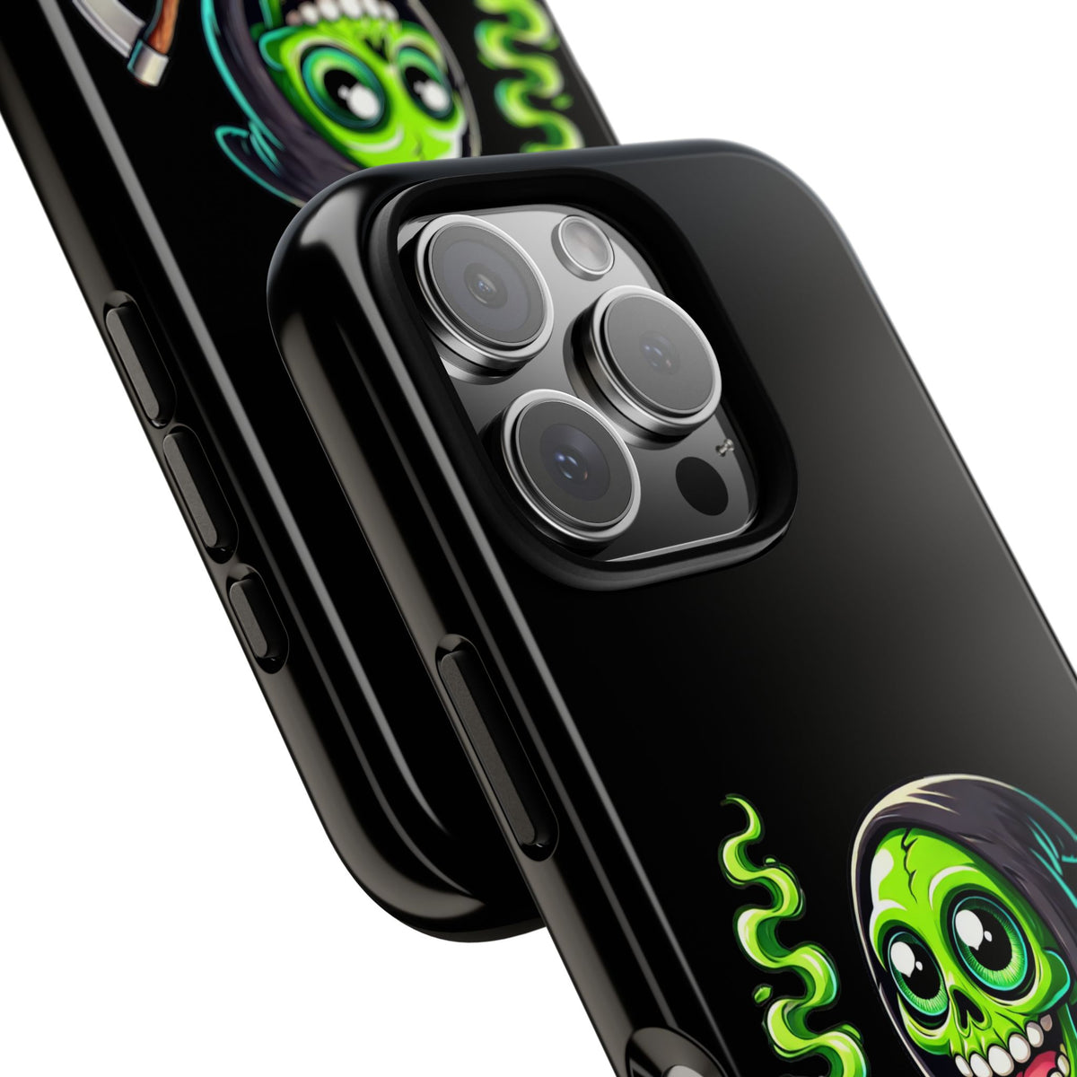 Grinning Green Reaper Phone Case
