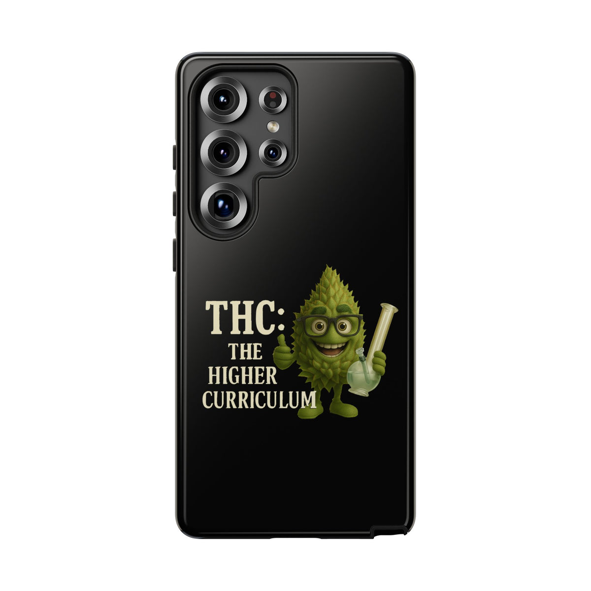 THC The Higher Curriculum Phone Case – Funny Cannabis Nug Cartoon iPhone Case