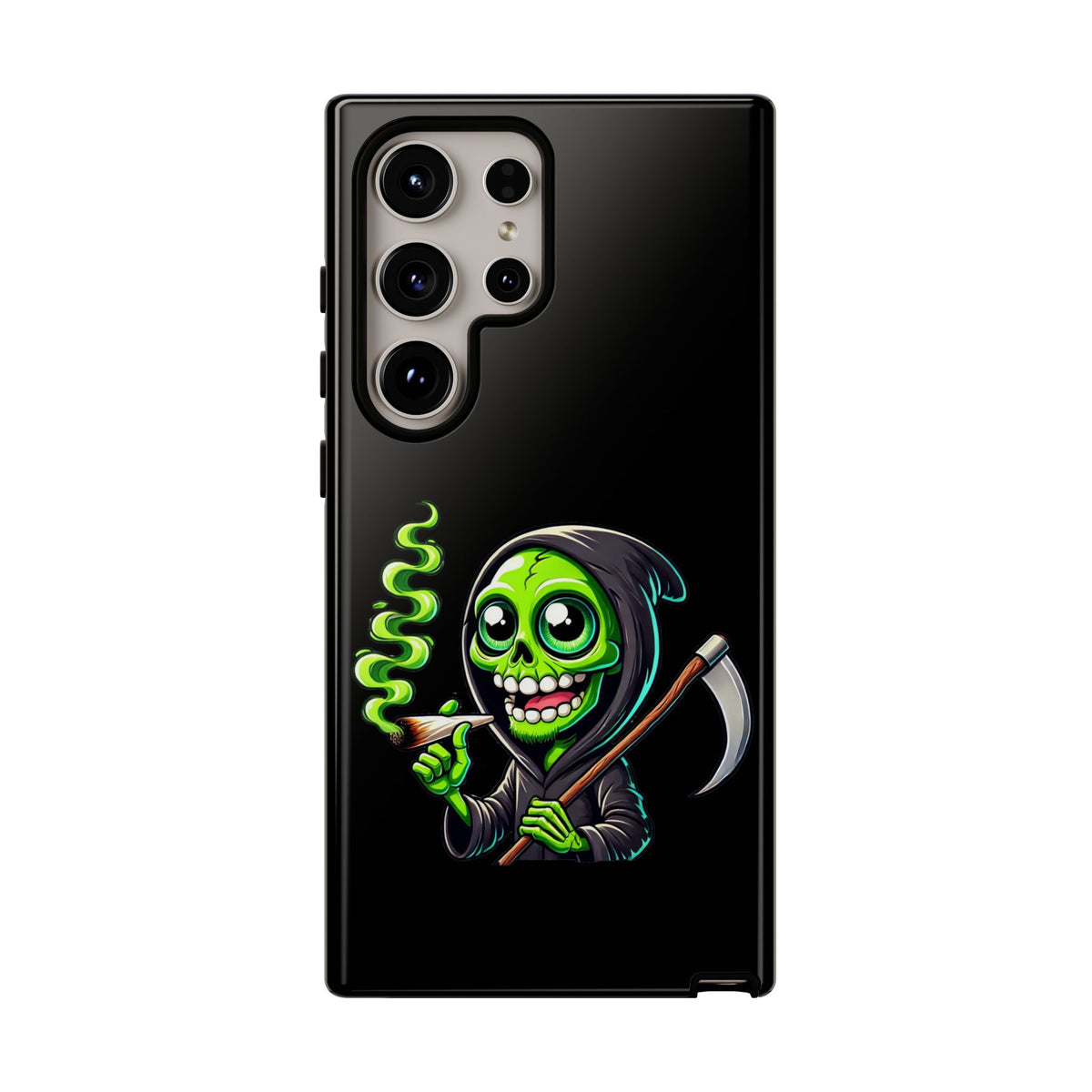 Grinning Green Reaper Phone Case
