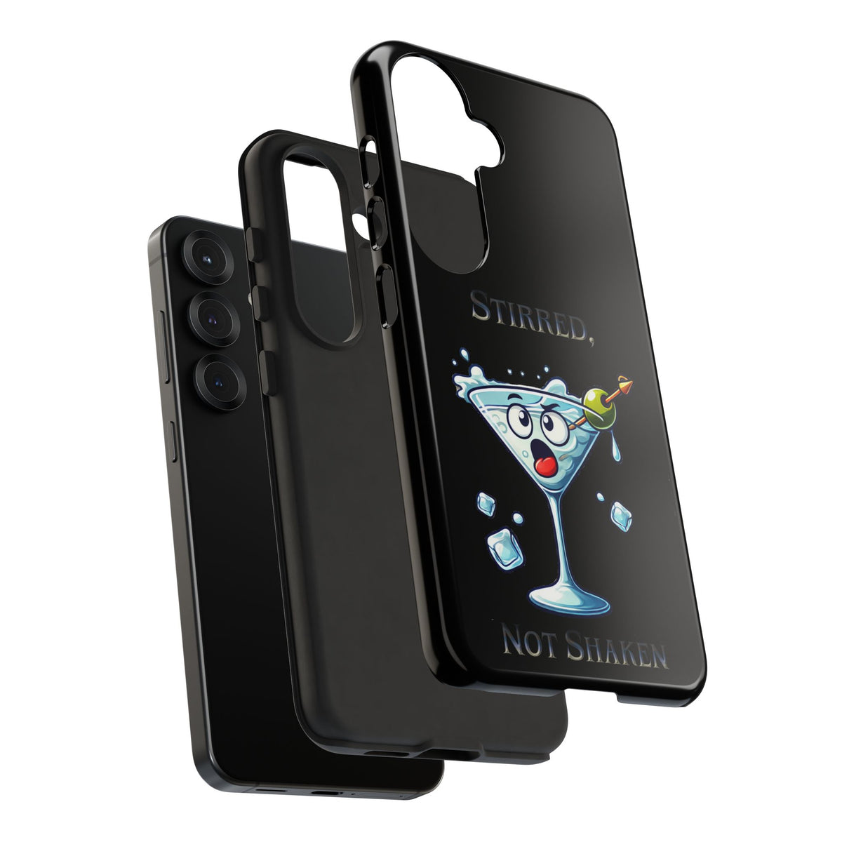 Stirred Not Shaken Phone Case — Funny Martini Cocktail Design