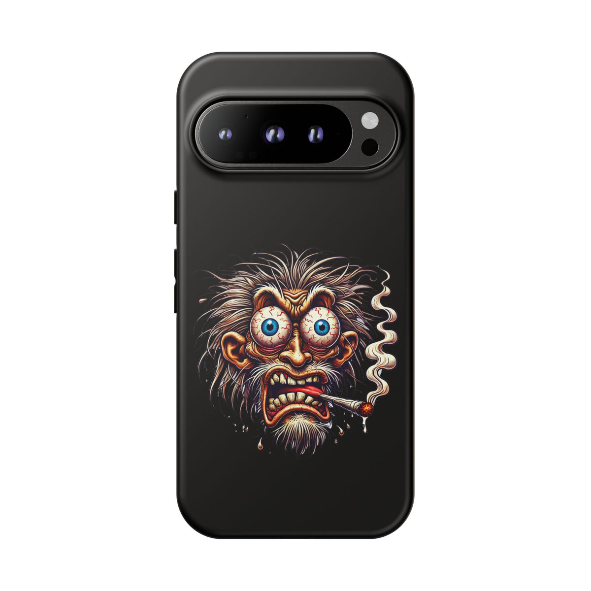 Phone Case — Wild Cartoon Monster Smoking Design
