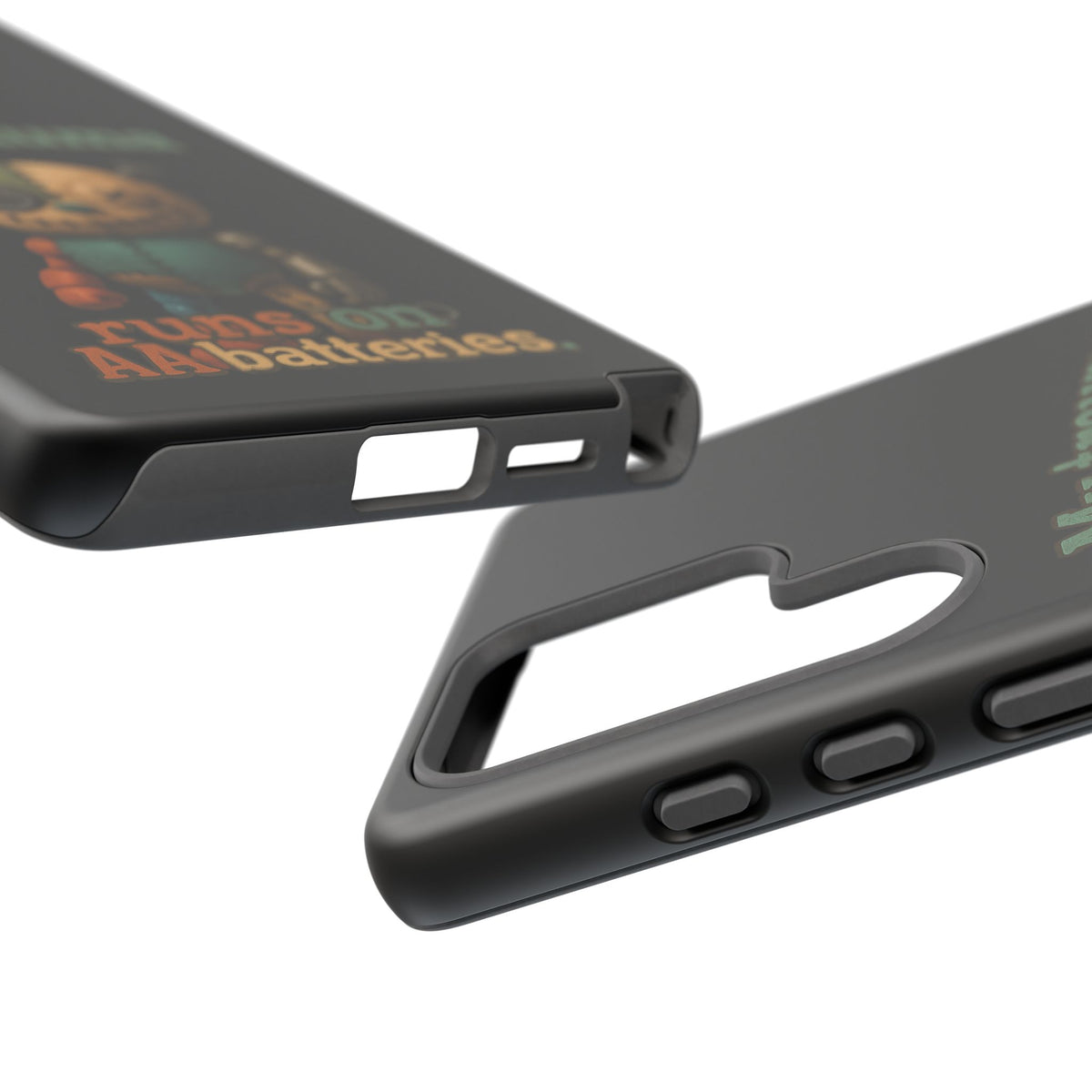 Phone Case — 'My Trauma Runs on AA Batteries' Creepy Voodoo Teddy Protective Cover