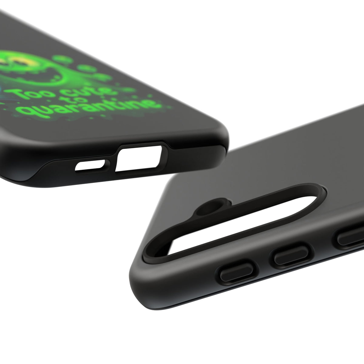 Phone Case — 'Too Cute to Quarantine' Green Monster Protective Cover