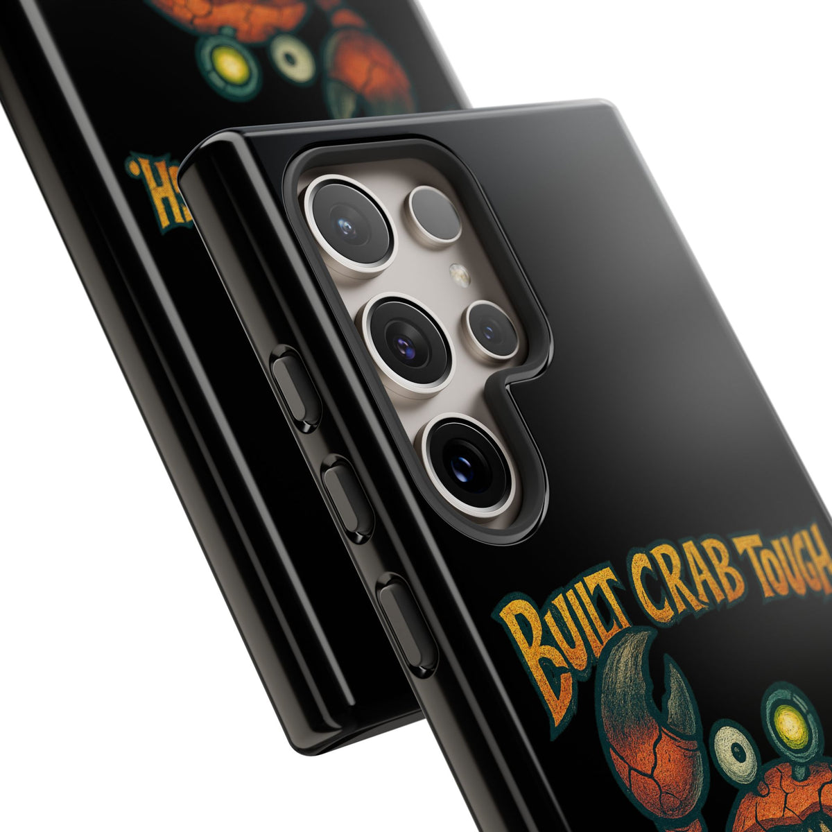 Phone Case - "Built Crab Tough" Funny Crab Graphic Protective Case