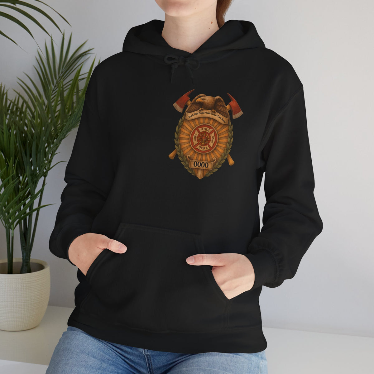 Heat of Danger Firefighter Hoodie