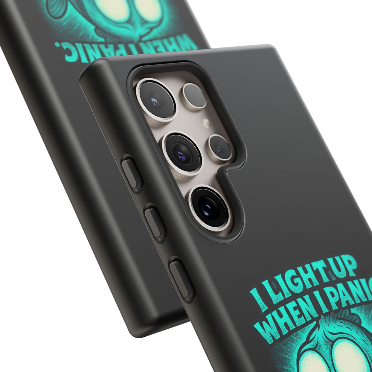 Phone Case — "I Light Up When I Panic" Glow Fish Anxiety Phone Case
