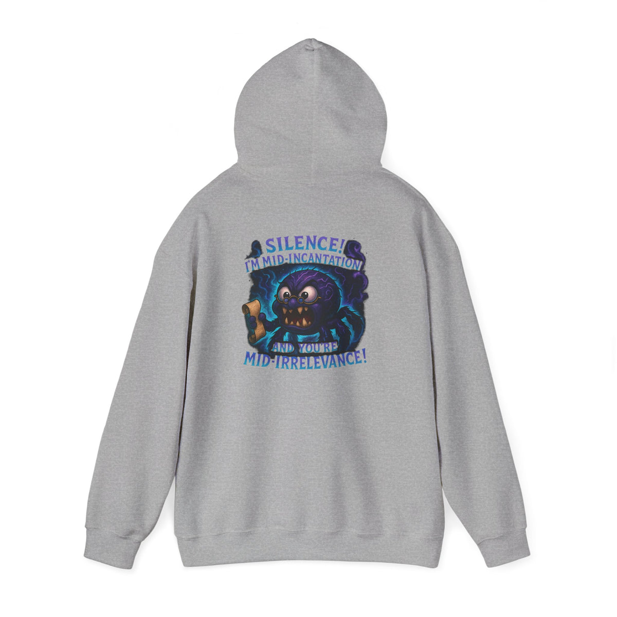 Skull Mage Hoodie — “Silence I’m Mid-Incantation and Mid-Irrelevance!” Graphic Pullover
