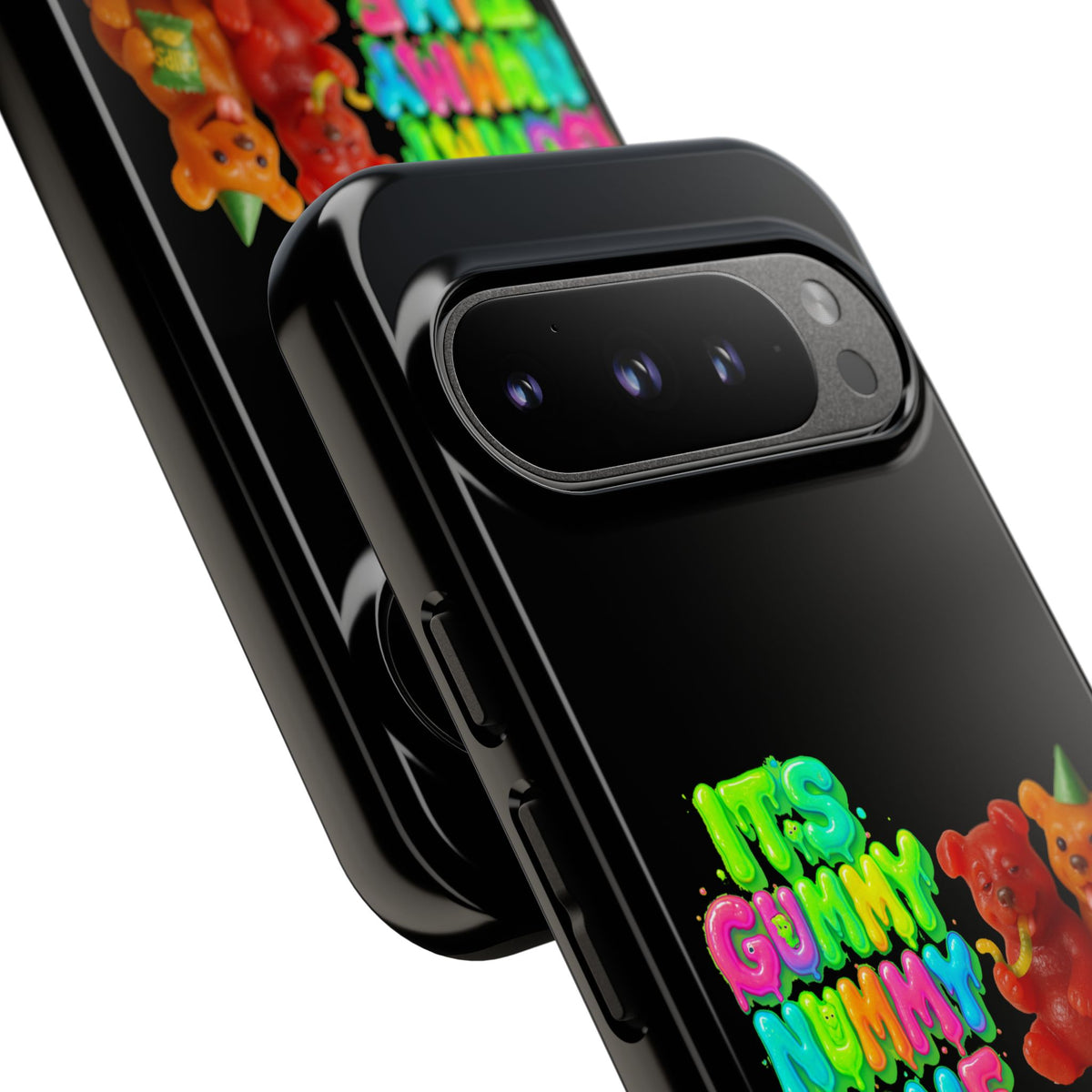 Phone Case — "It's Gummy Nummy Time" Colorful Gummy Bear Protective Case