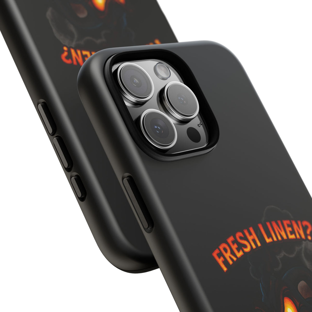 Phone Case — 'Fresh Linen? I Smell Fear.' Spooky Pumpkin Horror Protective Case