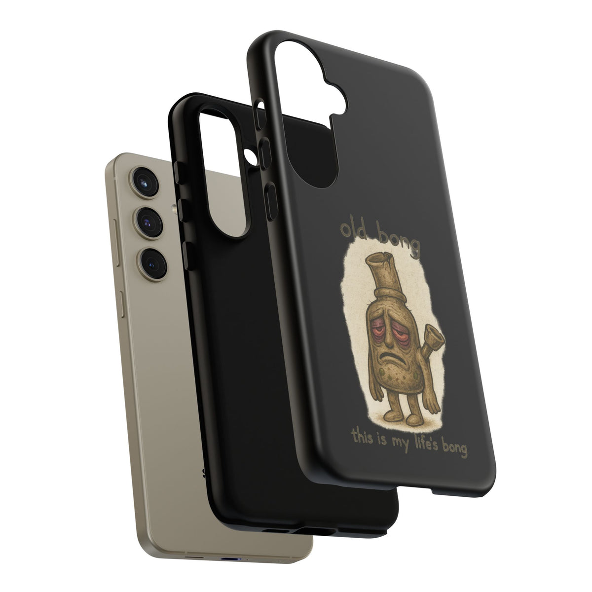 Phone Case — 'Old Bong' Funny Stoner Illustration, "This Is My Life's Bong"