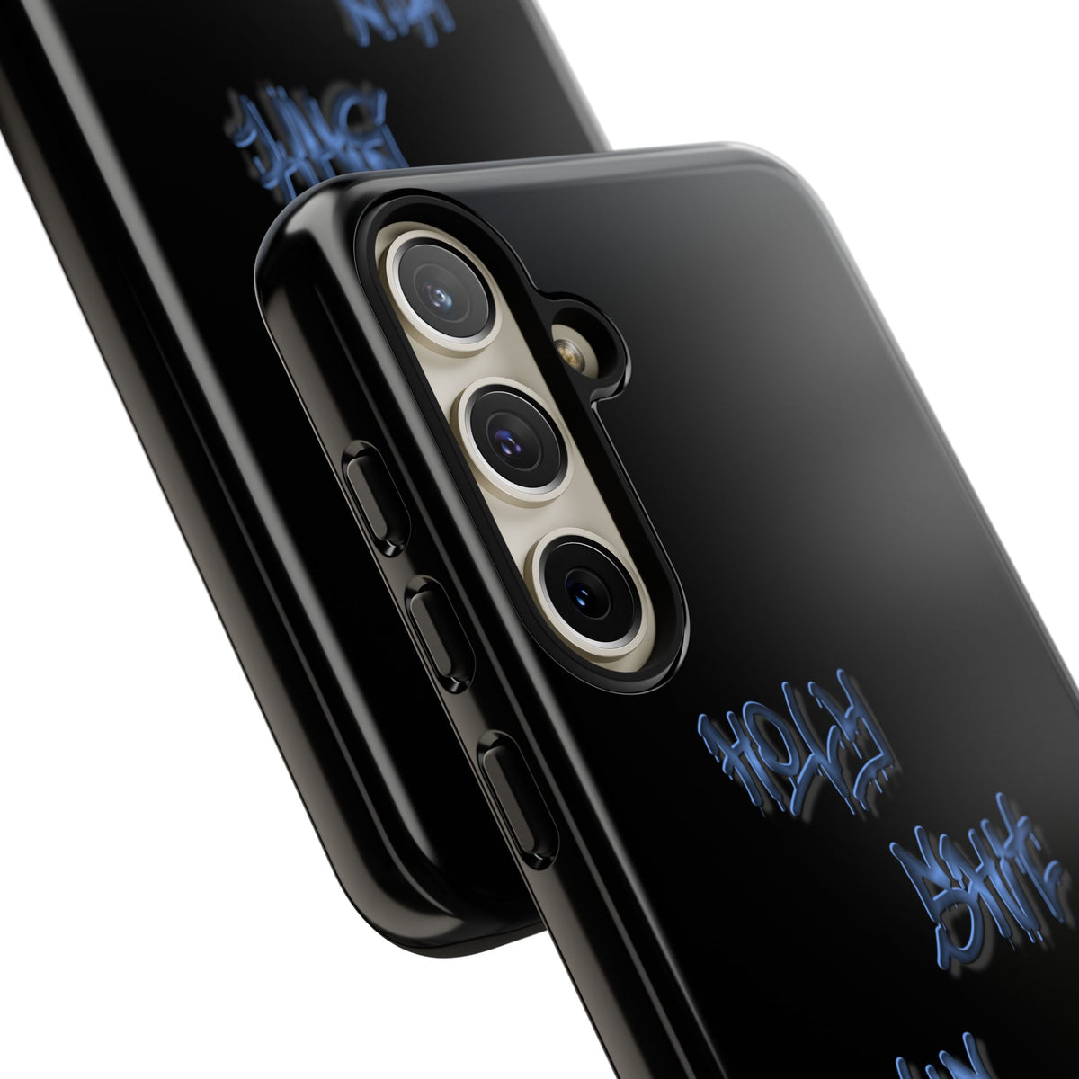 Phone Case — Blue Neon Graffiti "Tough Cases" Protective Cover