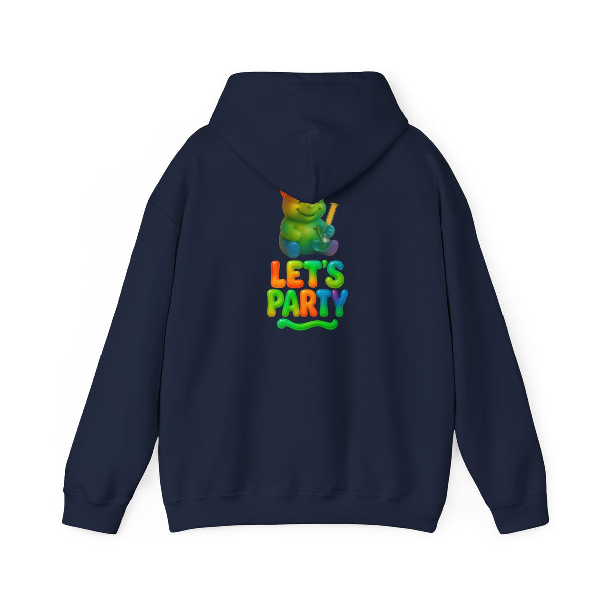 Hoodie — Colorful 'Let's Party' Gummy Bear Graphic Hoodie