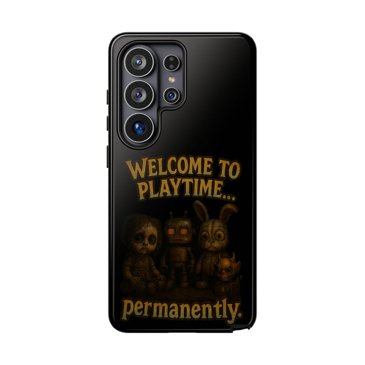 Phone Case — "Welcome to Playtime... Permanently." Horror Game Character Protective Case