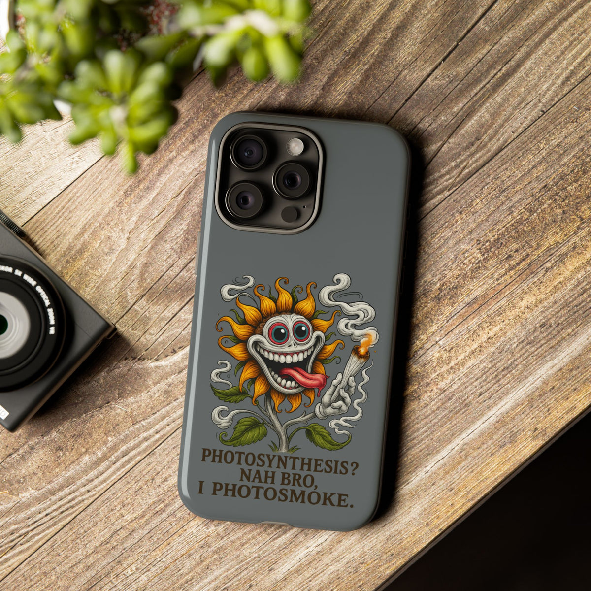 Photosmoke Sunflower Phone Case — Funny Stoner Botanical iPhone Cover
