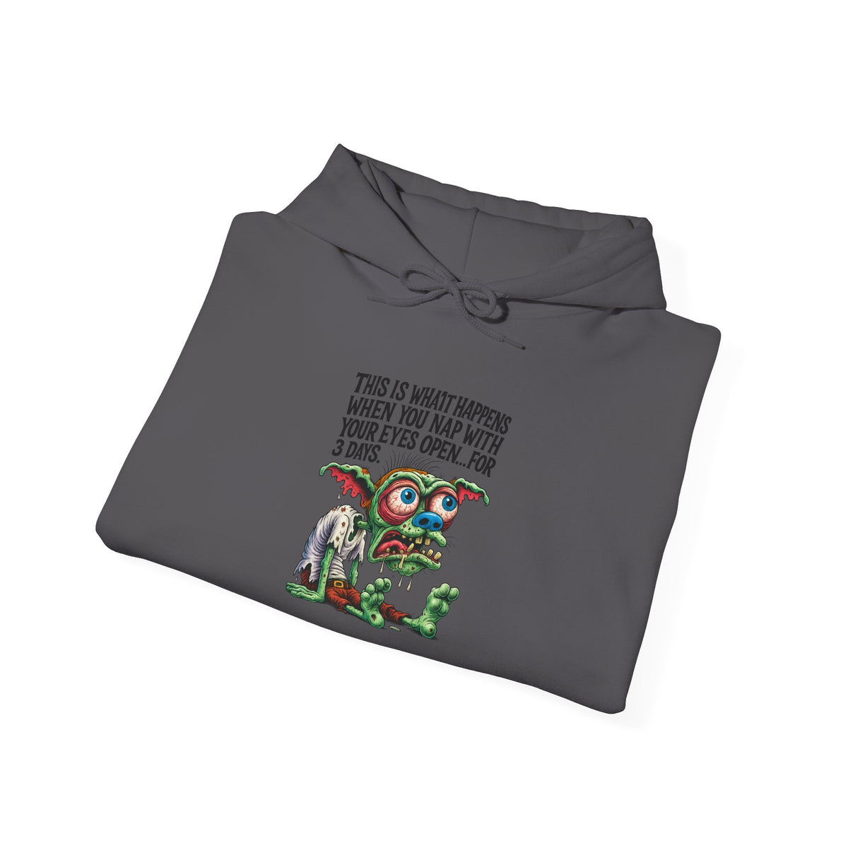 Cute Monster Hoodie with "This Is What Happiness Looks Like When You May Have Your Wings Open..." — Whimsical Gift Pullover