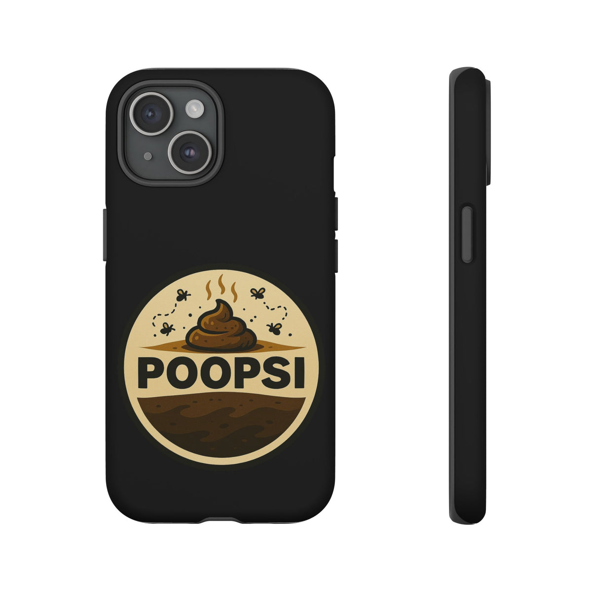 Phone Case — 'POOPSI' Funny Poop Logo Protective Cover