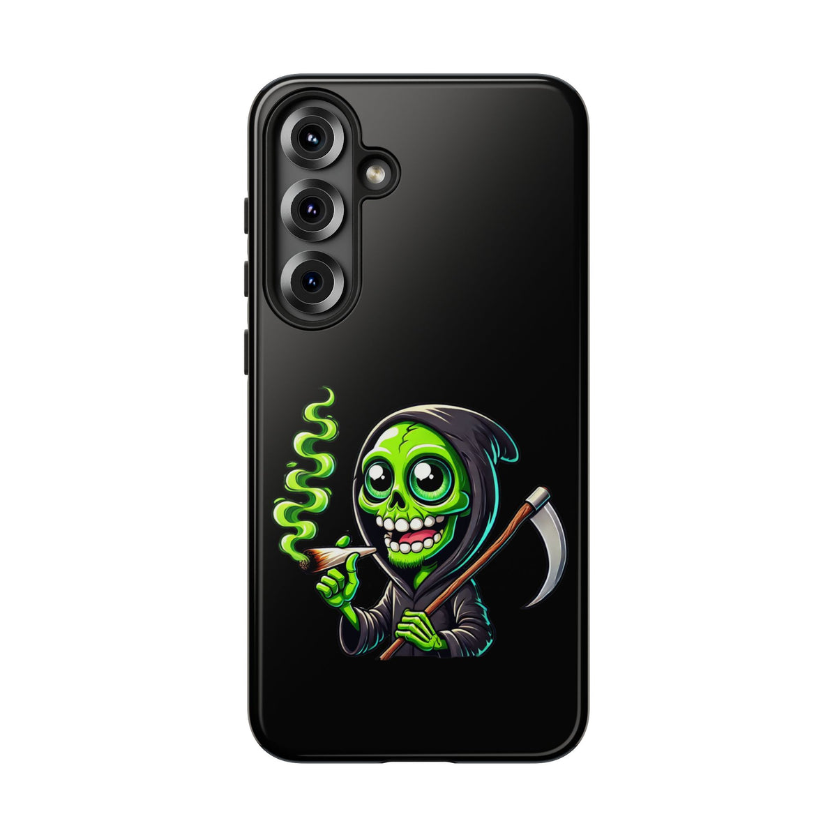 Grinning Green Reaper Phone Case