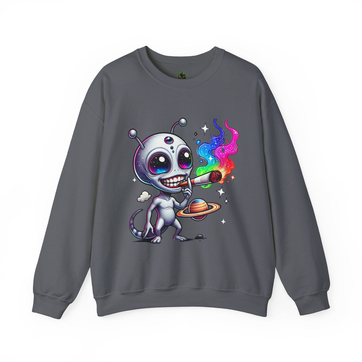 Stoned Alien Galaxy Crewneck Sweatshirt