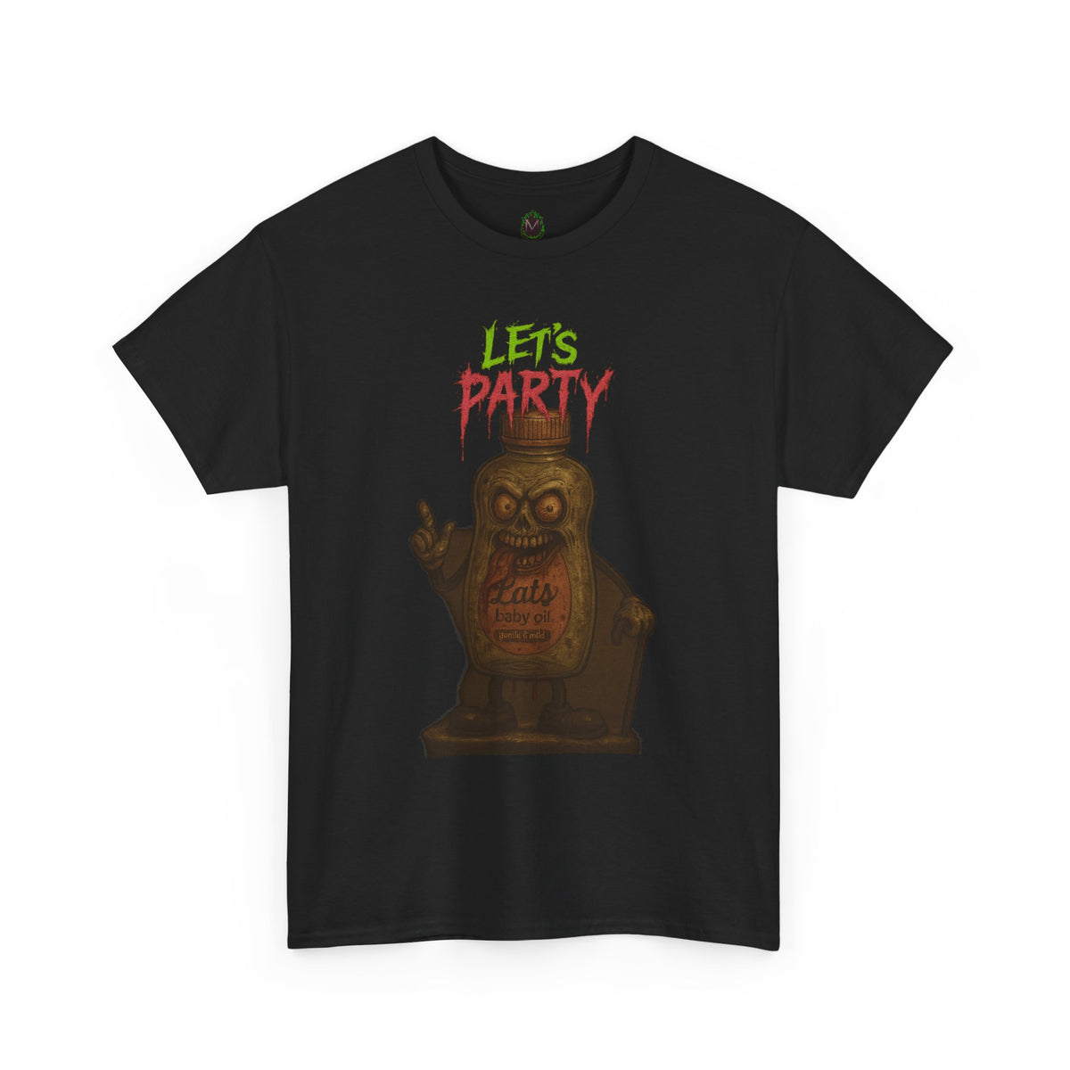 Let’s Party – Zombie Baby Oil Bottle Horror T-Shirt