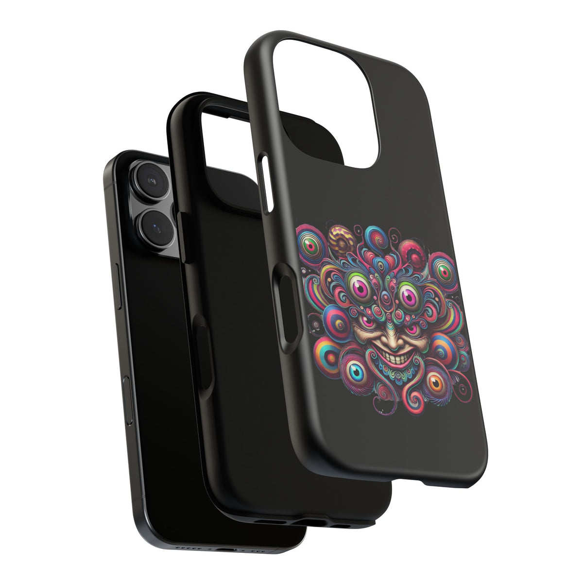 Psychedelic Smiling Eye Cluster Phone Case