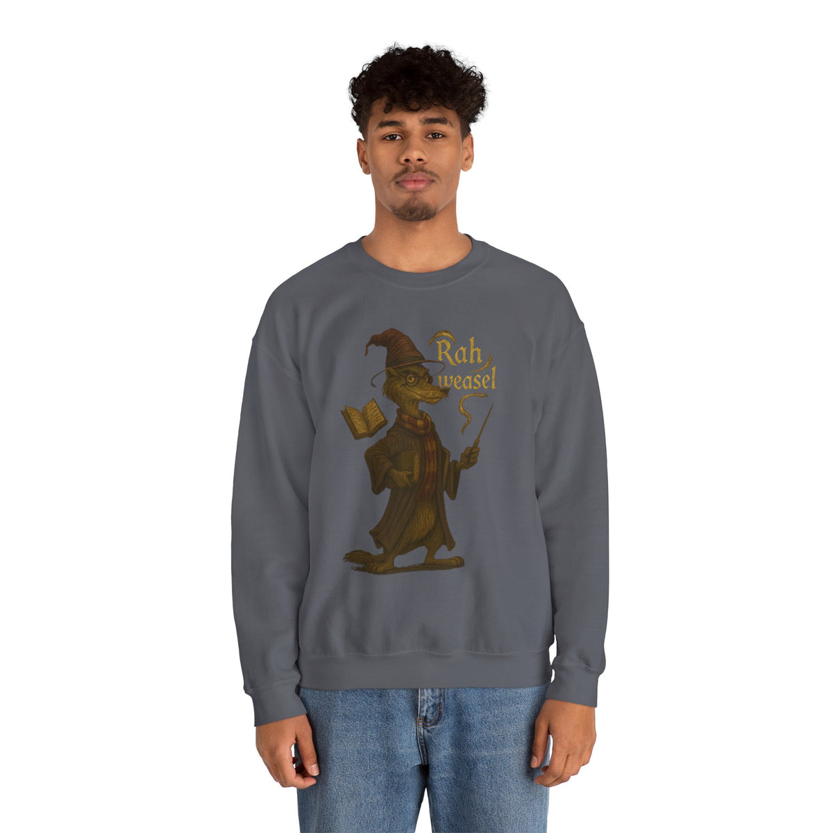 Rah Weasel Crewneck – Wizarding Parody Edition